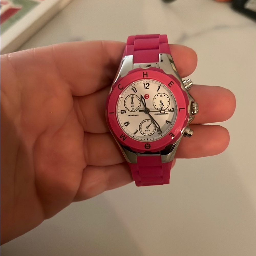 Michele Pink Watch
